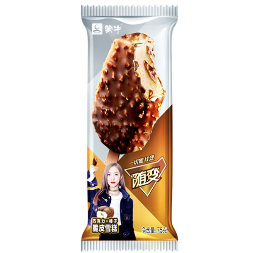 随变榛子+巧克力脆皮雪糕