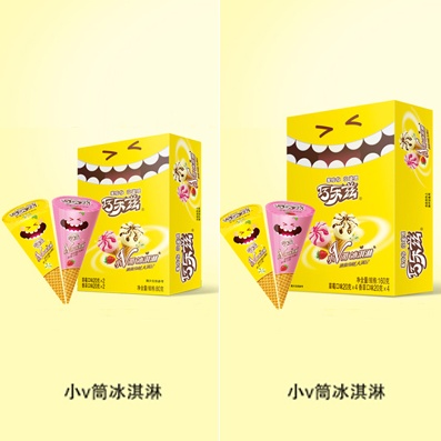 伊利巧乐兹小V筒冰淇淋
