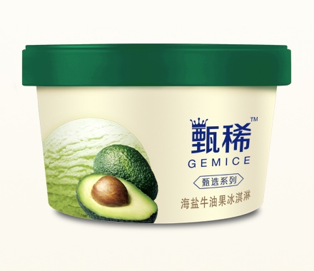 甄稀海盐牛油果冰淇淋